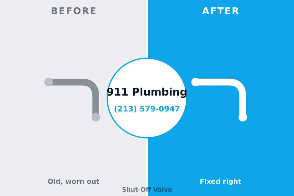 Before and after: plumbing repair Lakewood Park, TN